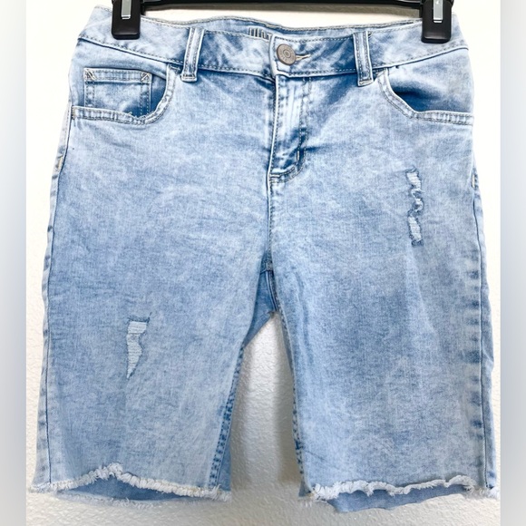Justice Bermuda Shorts Girls size 14 Slim S Jean Shorts - Picture 1 of 9
